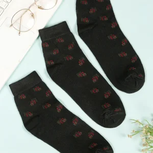 Teakwood Leathers Men's Pack Of 3 Cotton Above Ankle Length Socks